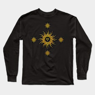 Sun and Stars design Long Sleeve T-Shirt